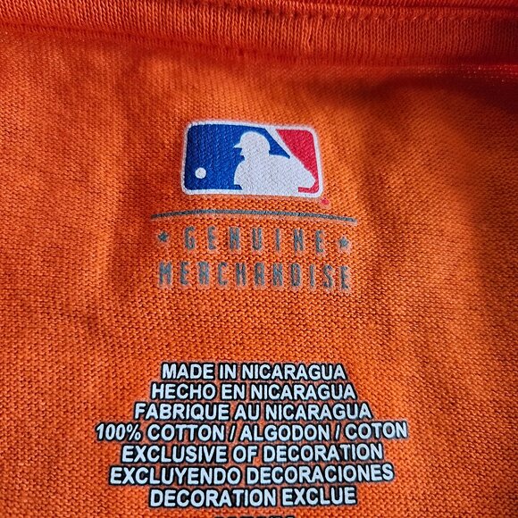 Genuine Merchandise Detroit Tiger Man's Orange Logo Graphic Crew Neck T-Shirt M - Picture 6 of 8